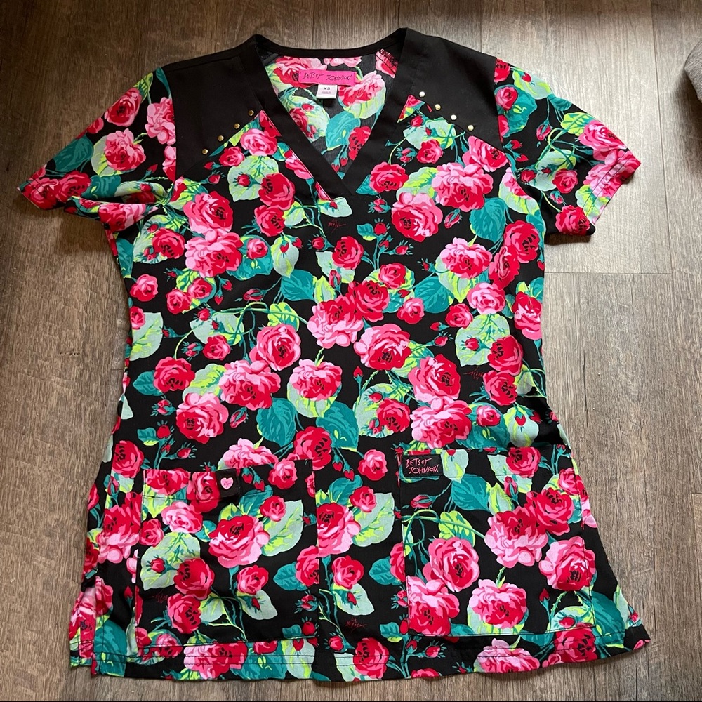Betsey Johnson scrub top